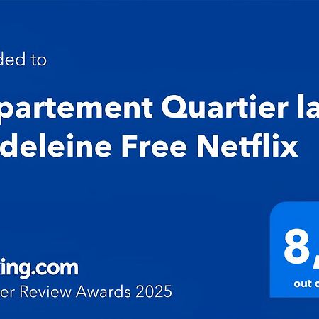 Appartement Quartier La Madeleine Free Netflix Parijs Buitenkant foto